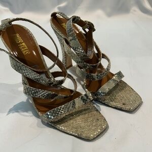 Paris Texas Metallic Sandals Heels
